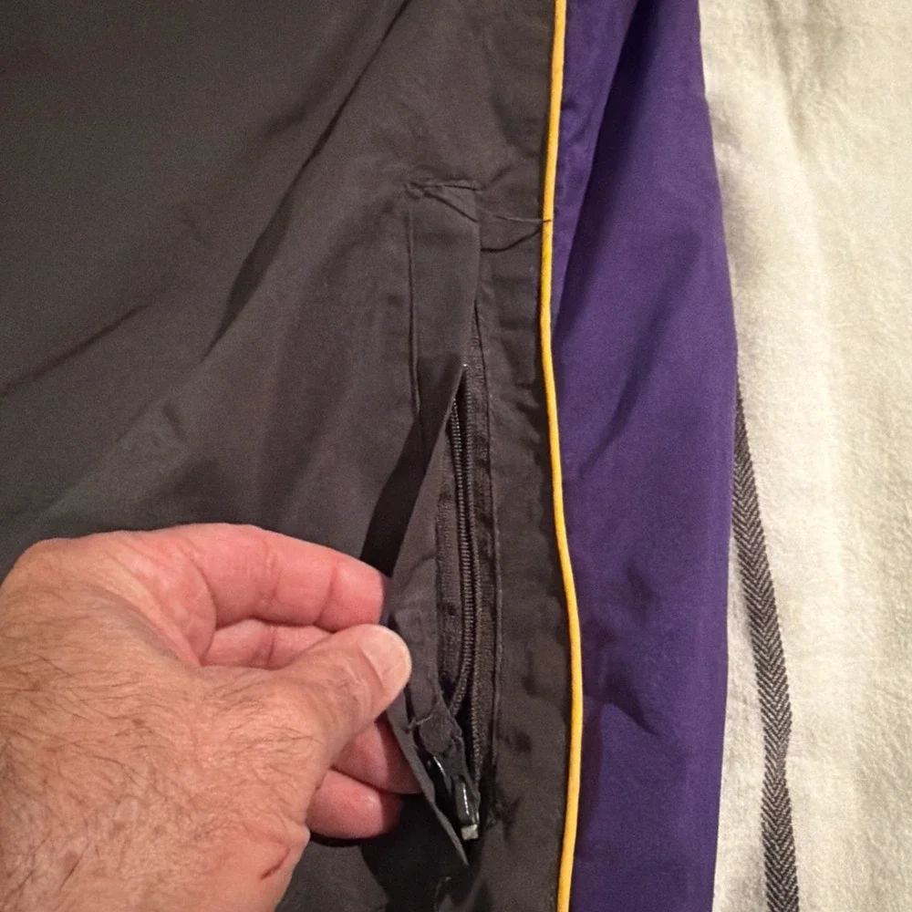 Vintage LSU Tigers Colosseum Athletics Pullover Windbreaker XL Dark Gray Purple